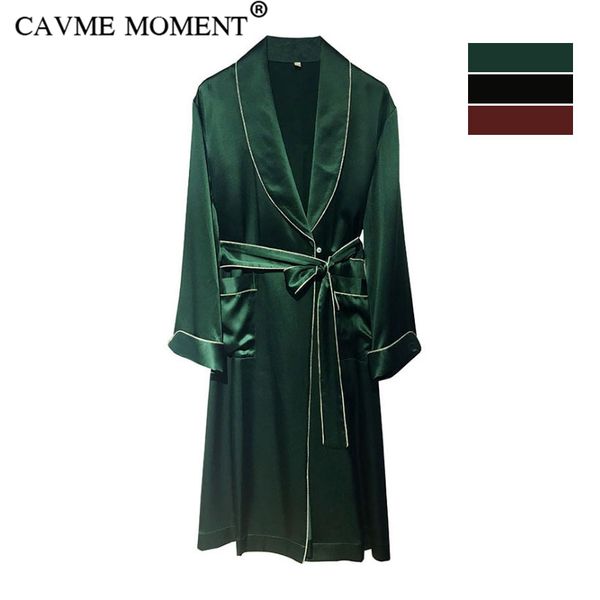 cavme luxury silk robes for women elegant sleepwear long lounge full sleeve nightgown robe turn-down collar solid color, Black;red
cavme luxury silk robes for women elegant sleepwear long lounge full sleeve nightgown robe turn-down collar solid color, Black;red