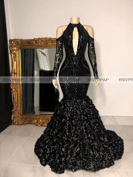 elegant long prom dresses 2020 high neck mermaid off the shoulder long sleeve african women black sequined flowers prom dress, White;black
elegant long prom dresses 2020 high neck mermaid off the shoulder long sleeve african women black sequined flowers prom dress, White;black