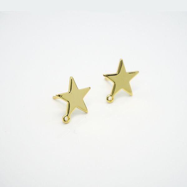 diy earrings accessories anti allergy 925 silver needle five pointed star earrings korean plated 18k real gold handmade materials
diy earrings accessories anti allergy 925 silver needle five pointed star earrings korean plated 18k real gold handmade materials