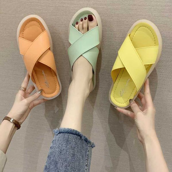 shoes woman 2020 slippers flat slides cross-tied low candy colors slipers women summer new basic rome tpr pu, Black
shoes woman 2020 slippers flat slides cross-tied low candy colors slipers women summer new basic rome tpr pu, Black