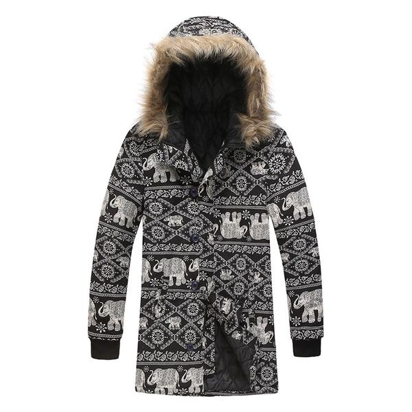 2019 autumn/winter style, men's fashion cashmere winter clothing, men's long sleeve printed cotton clothing, cotton lining, Black
2019 autumn/winter style, men's fashion cashmere winter clothing, men's long sleeve printed cotton clothing, cotton lining, Black
