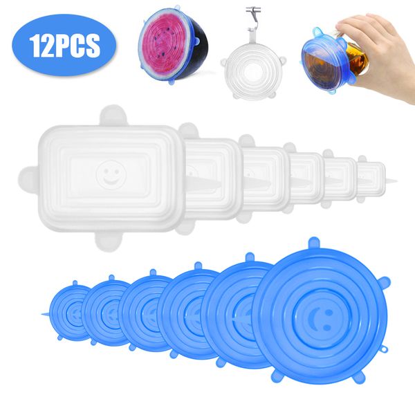 kitchen storage & organization 12pcs magic lid reusable silicone cover stretch lids universal wrap fresh keeping caps stretchable
kitchen storage & organization 12pcs magic lid reusable silicone cover stretch lids universal wrap fresh keeping caps stretchable
