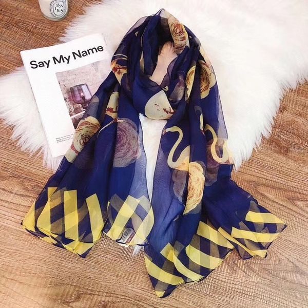 spring silk scarf 2019 women letter shawl scarf fashion long neck ring christmas gift wholesale 180x70cm, Blue;gray
spring silk scarf 2019 women letter shawl scarf fashion long neck ring christmas gift wholesale 180x70cm, Blue;gray