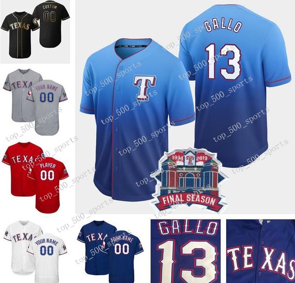 stadium final season patch texas joey gallo jersey hunter pence elvis andrus choo deshields odor mazara adrian beltre men women kid, Blue;black
stadium final season patch texas joey gallo jersey hunter pence elvis andrus choo deshields odor mazara adrian beltre men women kid, Blue;black