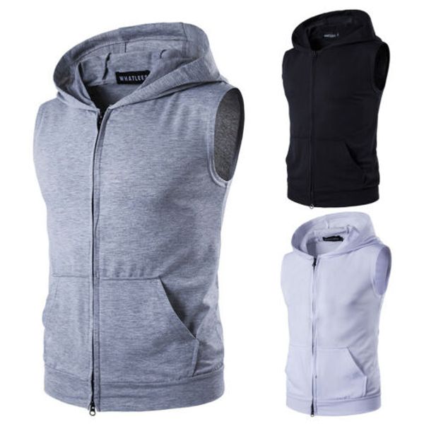 causal men vest 2019 summer new solid sleeveless hooded muscle hoodie tank bodybuilding gym workout sleeveless l-2xl, White;black
causal men vest 2019 summer new solid sleeveless hooded muscle hoodie tank bodybuilding gym workout sleeveless l-2xl, White;black
