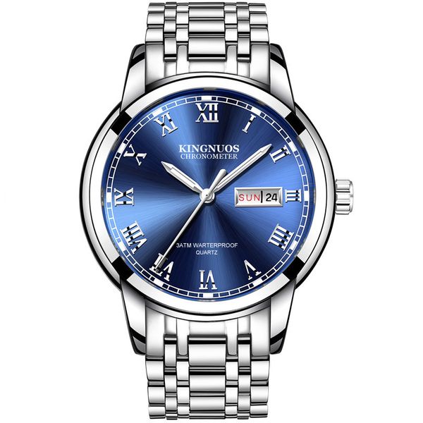 men fashion quartz watch large dial waterproof date week display business stainless steel luxury men wrist watch, Slivery;brown
men fashion quartz watch large dial waterproof date week display business stainless steel luxury men wrist watch, Slivery;brown