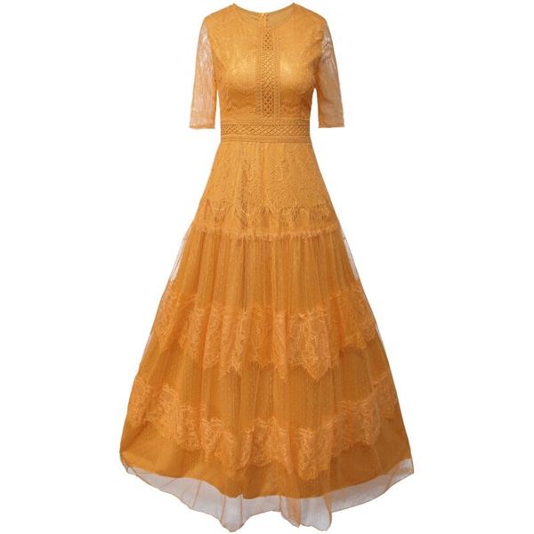 2019 summer maxi vintage lace long dress for women fairy evening party o-neck short sleeve ankle-length slim vestidos for travel, Black;gray
2019 summer maxi vintage lace long dress for women fairy evening party o-neck short sleeve ankle-length slim vestidos for travel, Black;gray