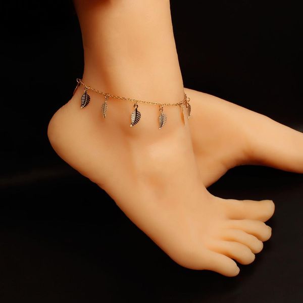 fashion simple trend new style accessories women's handmade single layer leaf anklet, Red;blue
fashion simple trend new style accessories women's handmade single layer leaf anklet, Red;blue