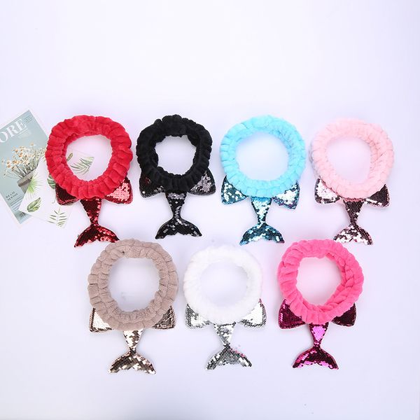 mermaid tail headbands for women girls elastic hair bands turban sequins headwears for wash face makeup, Slivery;white
mermaid tail headbands for women girls elastic hair bands turban sequins headwears for wash face makeup, Slivery;white