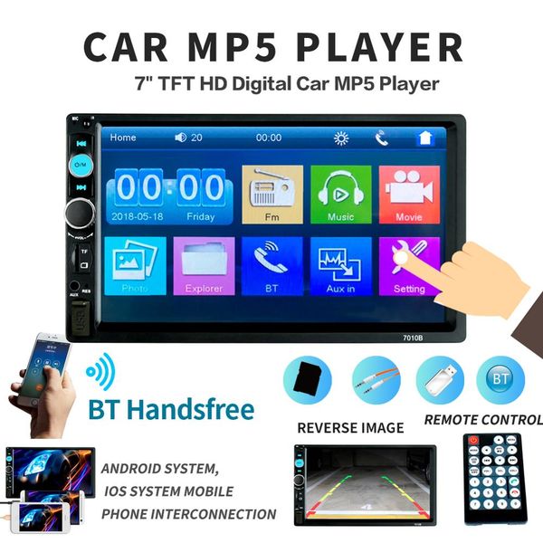 7010b 2 din stereo receiver 2din car radio autoradio 7" hd touch screen 12v car stereo player mirrorlink bluetooth rear camera
7010b 2 din stereo receiver 2din car radio autoradio 7" hd touch screen 12v car stereo player mirrorlink bluetooth rear camera