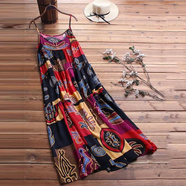 women maxi dress casual long maxi sundress party boho floral print dresses sleeveless summer dress 2019 beach dresses new, Black;gray
women maxi dress casual long maxi sundress party boho floral print dresses sleeveless summer dress 2019 beach dresses new, Black;gray