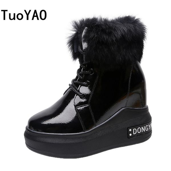 2019 winter high platform boots 10.5cm high heels women thick sole ankle shoes wedges autumn sneakers warm fur snow boots woman, Black
2019 winter high platform boots 10.5cm high heels women thick sole ankle shoes wedges autumn sneakers warm fur snow boots woman, Black