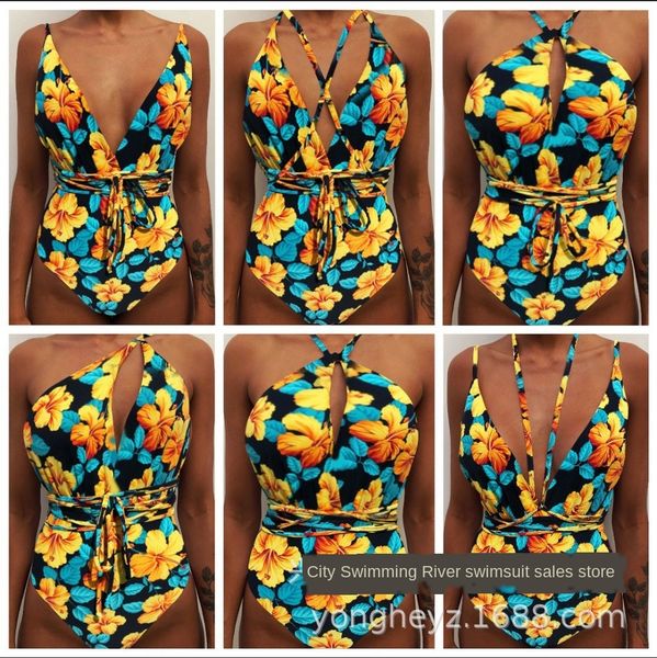 yonghe 2019 women's conjoined swimsuit digital multi-rope skinny digital printing multi-wearing swimming suit, White;black
yonghe 2019 women's conjoined swimsuit digital multi-rope skinny digital printing multi-wearing swimming suit, White;black