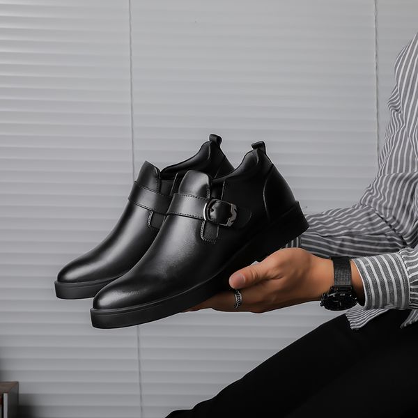 fashion genuine leather men's shoes winter casual waterproof plush shoes outdoor rubber lace-up oxfords large size, Black
fashion genuine leather men's shoes winter casual waterproof plush shoes outdoor rubber lace-up oxfords large size, Black