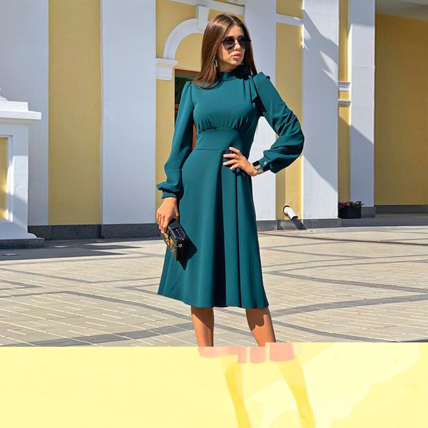casual dresses women vintage a line party dress ladies lantern sleeve o neck elegant fashion 2021 winter autumn midi vestidos, Black;gray
casual dresses women vintage a line party dress ladies lantern sleeve o neck elegant fashion 2021 winter autumn midi vestidos, Black;gray