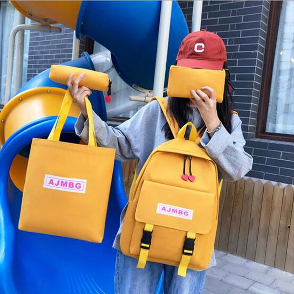 4pcs/set school bag for girls and boys women canvas backpack school backpack travel bag rucksacks mochila college
4pcs/set school bag for girls and boys women canvas backpack school backpack travel bag rucksacks mochila college