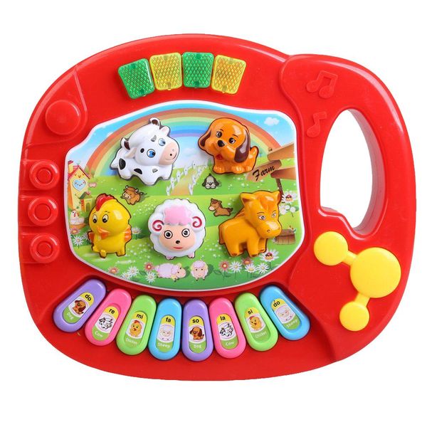 baby kids musical educational piano animal farm developmental music toy educational kids toy christmas birthday gift dhl