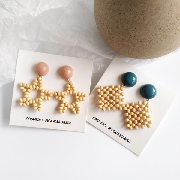 leisure tourism beach personality five-pointed star earrings sweet daily wear street style web celebrity trend with ear clip fem, Silver
leisure tourism beach personality five-pointed star earrings sweet daily wear street style web celebrity trend with ear clip fem, Silver
