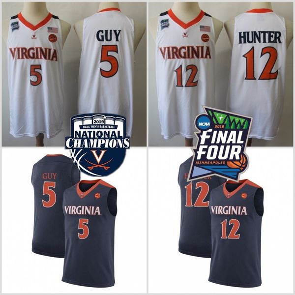 2019 champions вирджиния кавальерс кайл guy белый джерси # 5 uva ncaa final four 12 de'andre hunter мужская баскетбольный синий джерси xxxl, Black
2019 champions вирджиния кавальерс кайл guy белый джерси # 5 uva ncaa final four 12 de'andre hunter мужская баскетбольный синий джерси xxxl, Black