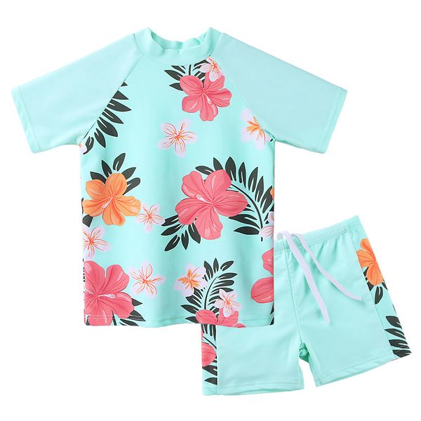 baohulu short sleeve floral girls swimwear upf50+ children 2pcs swimsuit girls kids swimming suits for 3-12 years
baohulu short sleeve floral girls swimwear upf50+ children 2pcs swimsuit girls kids swimming suits for 3-12 years