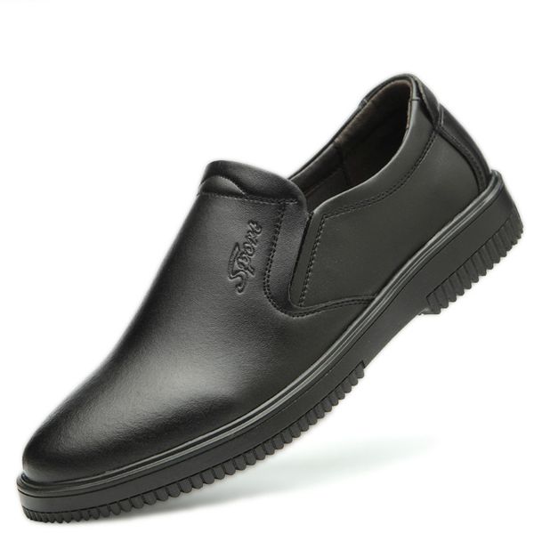 men casual large size breathable l kitchen work shoes non-slip soft leather chef shoe slip on smoking slippers cook sneakers, Black
men casual large size breathable l kitchen work shoes non-slip soft leather chef shoe slip on smoking slippers cook sneakers, Black