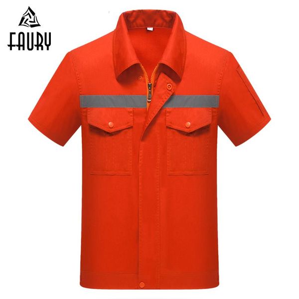 work clothes engineering uniform summer short sleeve repairment workshop jacket and trousers two pieces clothes high quality, Gray
work clothes engineering uniform summer short sleeve repairment workshop jacket and trousers two pieces clothes high quality, Gray