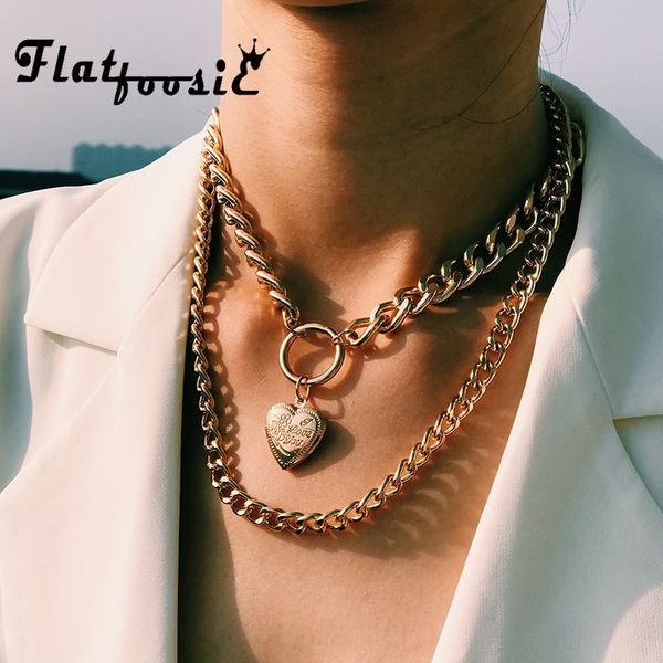 flatfoosie punk metal choker ожерелье сердца для женщин большой толстых цепных круглой полой многослойной подвески длинного ожерелье ювелирн, Silver
flatfoosie punk metal choker ожерелье сердца для женщин большой толстых цепных круглой полой многослойной подвески длинного ожерелье ювелирн, Silver