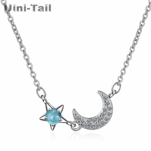 uini-tail new 925 sterling silver small fresh blue stars moon micro-inlaid necklace temperament fashion sweet romantic ed197
uini-tail new 925 sterling silver small fresh blue stars moon micro-inlaid necklace temperament fashion sweet romantic ed197