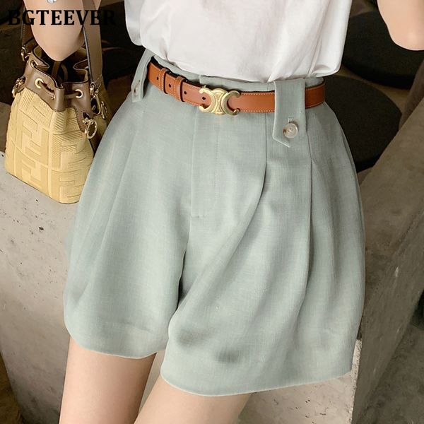 women's shorts bgteever fashion summer wide leg short pants elastic high waist buttons belted loose female 2021 casual solid, White;black
women's shorts bgteever fashion summer wide leg short pants elastic high waist buttons belted loose female 2021 casual solid, White;black
