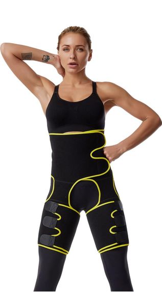 women neoprene slimming belt sweat body leg shaper high waist trainer fat belt thigh trimmer body shaper