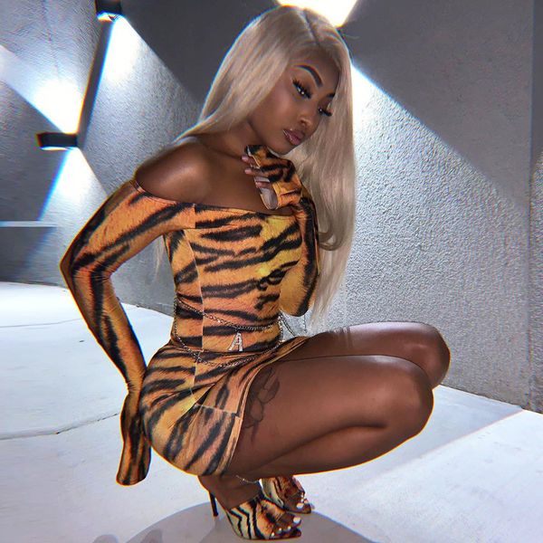 tiger stripe printed women dresses fashion off shoulder long sleeve bodycon dresses spring womens clothing, Black;gray
tiger stripe printed women dresses fashion off shoulder long sleeve bodycon dresses spring womens clothing, Black;gray