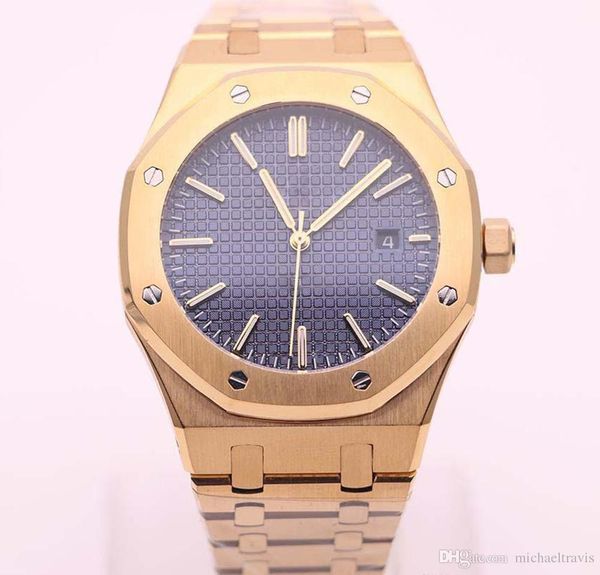 2019 royal oak series 15400or series 18k gold strap 42mm blue dial transparent back cover auto mechanical watches, Slivery;brown
2019 royal oak series 15400or series 18k gold strap 42mm blue dial transparent back cover auto mechanical watches, Slivery;brown