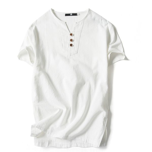 2020 summer men's T-shirt Japanese men's thin linen short-sleeved casual cotton T-shirt bottoming shirt new
2020 summer men's T-shirt Japanese men's thin linen short-sleeved casual cotton T-shirt bottoming shirt new