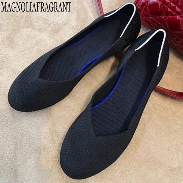 new women's casual shallow mouth flat shoes breathable soft bottom knit ballet shoes pregnant woman single y951, Black
new women's casual shallow mouth flat shoes breathable soft bottom knit ballet shoes pregnant woman single y951, Black