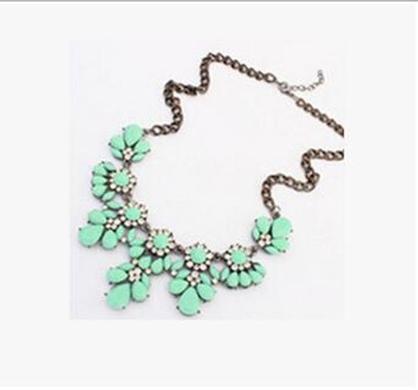 fashion-necklace fluorescence crystal gem flower drop for women girl jewelry statement necklace bib choker christmas gift, Silver
fashion-necklace fluorescence crystal gem flower drop for women girl jewelry statement necklace bib choker christmas gift, Silver