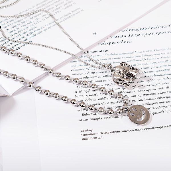 ins wind disco dancing girl new chain necklace restoring ancient ways female hip-hop clavicle coin pendant accessories, Silver
ins wind disco dancing girl new chain necklace restoring ancient ways female hip-hop clavicle coin pendant accessories, Silver