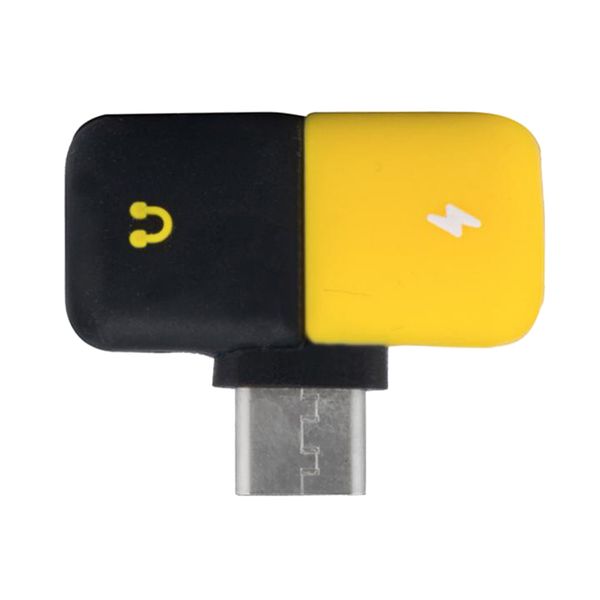 капсула 2 в 1 usb-c тип наушников-с аудио зарядное устройство адаптер разделитель