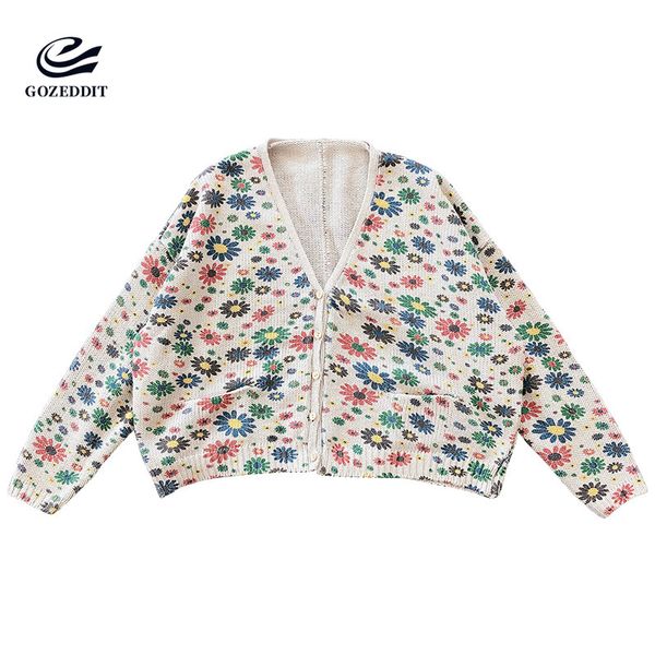 gozeddit daisy печати свитер пальто блудницы вс цветы кардиган knit outfit, White
gozeddit daisy печати свитер пальто блудницы вс цветы кардиган knit outfit, White
