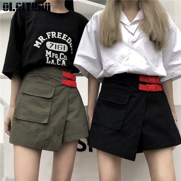 womens street leisure couple trendy irregular shorts women solid ladies harajuku bf a-line cargo short large pocket korean pt346, White;black
womens street leisure couple trendy irregular shorts women solid ladies harajuku bf a-line cargo short large pocket korean pt346, White;black