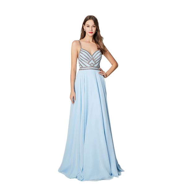 women's evening dress chiffon v-neck party gown party occasion formal evening dresses long vestidos de fiesta de noche female, White;black
women's evening dress chiffon v-neck party gown party occasion formal evening dresses long vestidos de fiesta de noche female, White;black