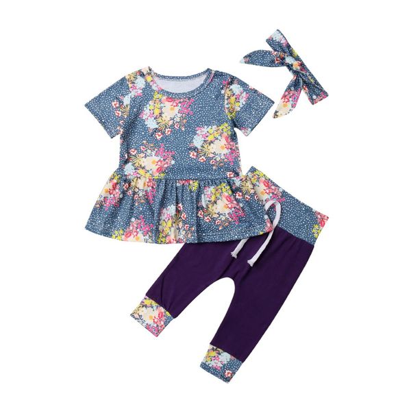 3pcs newborn kids girls clothes short sleeve floral tracksuit +pants outfits casual suit 0-24m, White
3pcs newborn kids girls clothes short sleeve floral tracksuit +pants outfits casual suit 0-24m, White