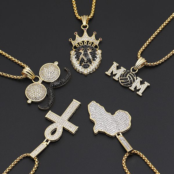 a full beard map pendeloque cut letter mom chief environmental protection copper gold protect hip hop rap zircon necklace, Silver
a full beard map pendeloque cut letter mom chief environmental protection copper gold protect hip hop rap zircon necklace, Silver