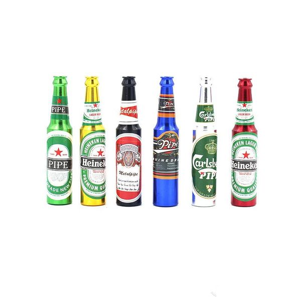 small beer bottle metal smoking hand pipe stylish mini size tobacco smoke filter pipes portable oil burner pipe 500pcs
small beer bottle metal smoking hand pipe stylish mini size tobacco smoke filter pipes portable oil burner pipe 500pcs