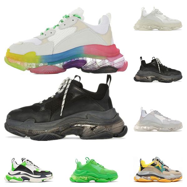 2020 quality triple s fashion designer luxury shoes for men women clear sole neon green black white grey mens trainers platform sneakers, White;red
2020 quality triple s fashion designer luxury shoes for men women clear sole neon green black white grey mens trainers platform sneakers, White;red