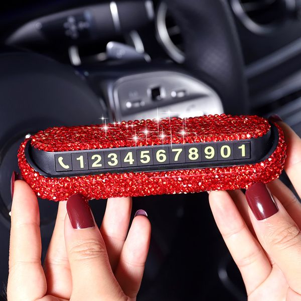 car rhinestone crystal hideable temporary parking card luminous night light phone number card plate automobile accessories
car rhinestone crystal hideable temporary parking card luminous night light phone number card plate automobile accessories