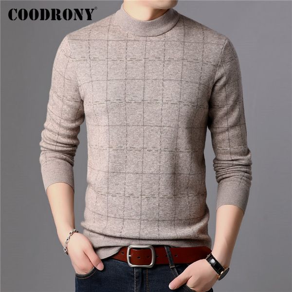 coodrony brand sweater men 100% merino wool pullover men thick warm winter sweaters soft cashmere casual plaid pull homme 93026, White;black
coodrony brand sweater men 100% merino wool pullover men thick warm winter sweaters soft cashmere casual plaid pull homme 93026, White;black