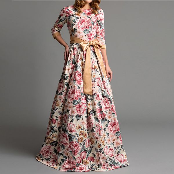 boho evening dresses flower printed long sleeves appliques tulle beach women's dress floor length illusion prom dresses, Black
boho evening dresses flower printed long sleeves appliques tulle beach women's dress floor length illusion prom dresses, Black