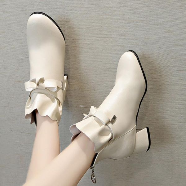 new fashion women's ankle boots spring autumn female bowknot slip-on shoes ladies elegent square heel short boots shoes, Black
new fashion women's ankle boots spring autumn female bowknot slip-on shoes ladies elegent square heel short boots shoes, Black