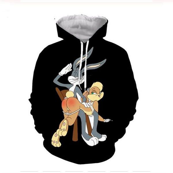new fashion women/men harajuku style cartoon bugs bunny casual 3d printed sweatshirts hoodies sportwear coat r0137, Black
new fashion women/men harajuku style cartoon bugs bunny casual 3d printed sweatshirts hoodies sportwear coat r0137, Black
