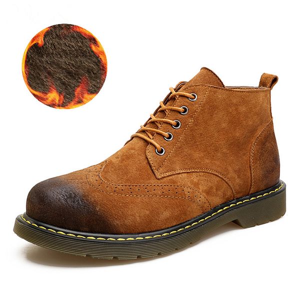 leather casual boots men winter warm snow boots fashion male lace-up british style mid-calf shoes quality martin men boots shoes, Black
leather casual boots men winter warm snow boots fashion male lace-up british style mid-calf shoes quality martin men boots shoes, Black